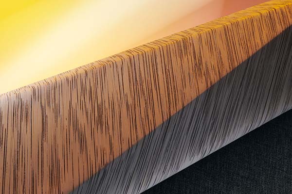 Our Nature Tech Material karuun® stripe - Rattan Furnier